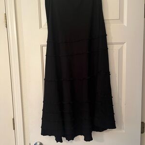 NIC+ZOE Black Tiered Maxi Skirt